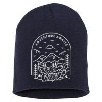 Adventure Awaits Short Acrylic Beanie