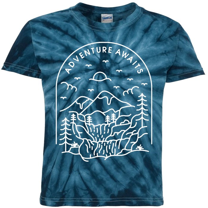 Adventure Awaits Kids Tie-Dye T-Shirt