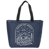 Adventure Awaits Zip Tote Bag