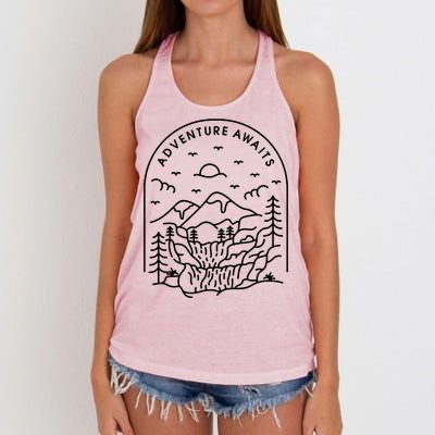 Adventure Awaits Women's Knotted Racerback Tank