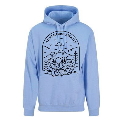 Adventure Awaits Unisex Surf Hoodie