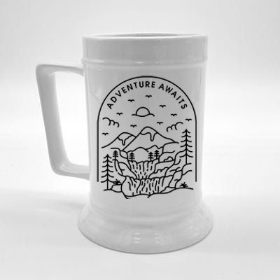 Adventure Awaits Beer Stein