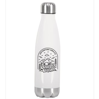 Adventure Awaits Stainless Steel Insulated Water Bottle