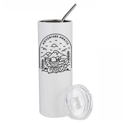 Adventure Awaits Stainless Steel Tumbler