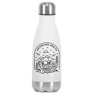 Adventure Awaits Stainless Steel Insulated Water Bottle