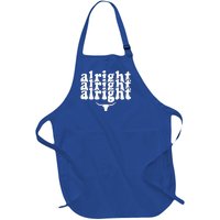 Alright Alright Alright Texas Pride State Usa Full-Length Apron With Pockets