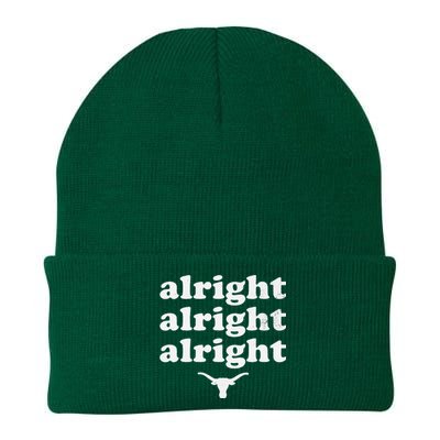 Alright Alright Alright Texas Bull Texas Pride State USA Knit Cap Winter Beanie