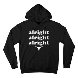 Alright Alright Alright Texas Bull Texas Pride State USA Hoodie