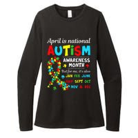 Autism Awareness April is National Autism Awareness Month Womens CVC Long Sleeve Shirt