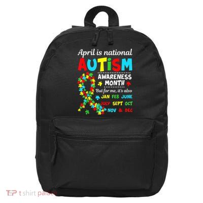Autism Awareness April is National Autism Awareness Month 16 in Basic Backpack