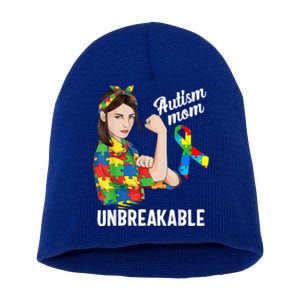 Autism Awareness Autism Mom Unbreakable Meaningful Gift Short Acrylic Beanie