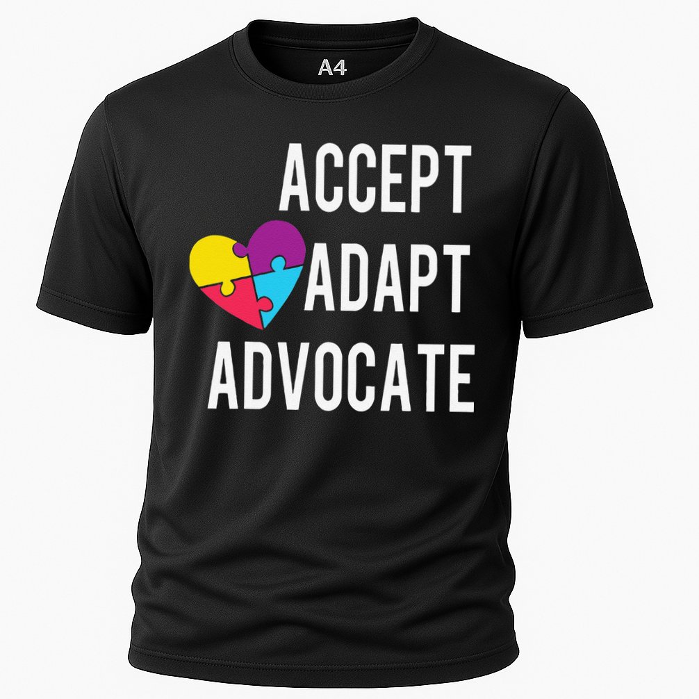 Autism Awareness Accept Adapt Advocate Autism Gift Cooling Performance Crew T-Shirt