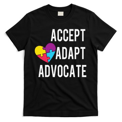 Autism Awareness Accept Adapt Advocate Autism Gift T-Shirt