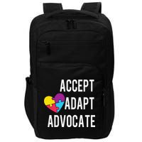 Autism Awareness Accept Adapt Advocate Autism Gift Impact Tech Backpack