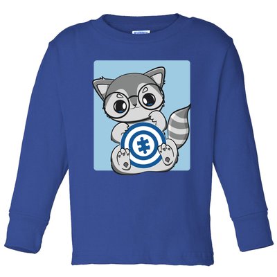 Autism Awareness Acceptance And Cute Anime Racoon Gift Toddler Long Sleeve Shirt