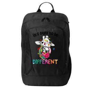 Autism Awareness Acceptance It's Okey To Be Autism Awareness Meaningful Gift City Backpack