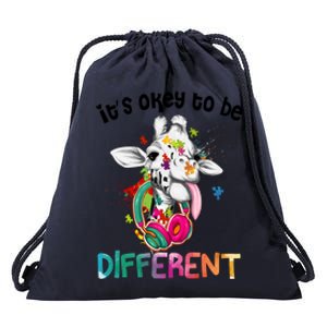 Autism Awareness Acceptance It's Okey To Be Autism Awareness Meaningful Gift Drawstring Bag