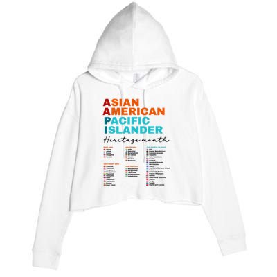 Aapi Asian American And Pacific Islander Heritage Month 2024 Crop Fleece Hoodie