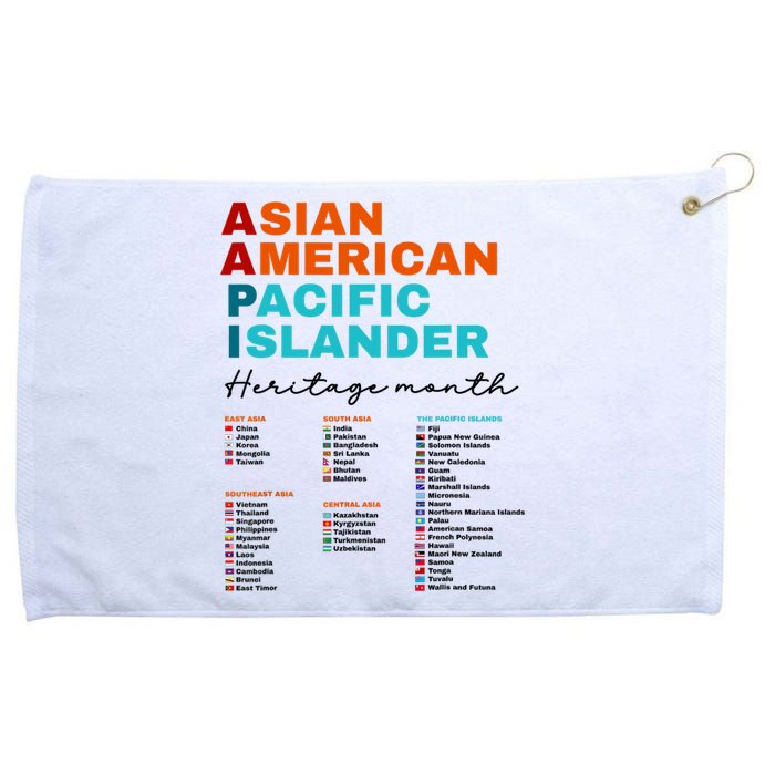 Aapi Asian American And Pacific Islander Heritage Month 2024 Grommeted Golf Towel