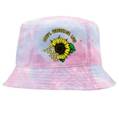 Autism Awareness Accept Understand Love Tie-Dyed Bucket Hat