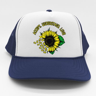 Autism Awareness Accept Understand Love Trucker Hat