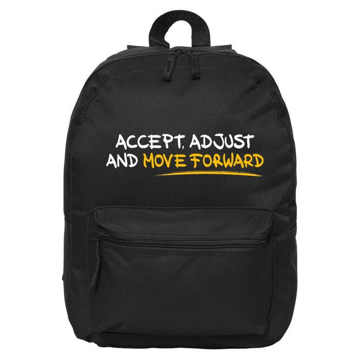 Accept Adjust And Move Forward 16 in Basic Backpack