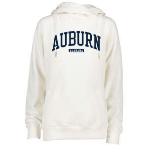 Auburn Alabama AL College University Style Navy Womens Funnel Neck Pullover Hood