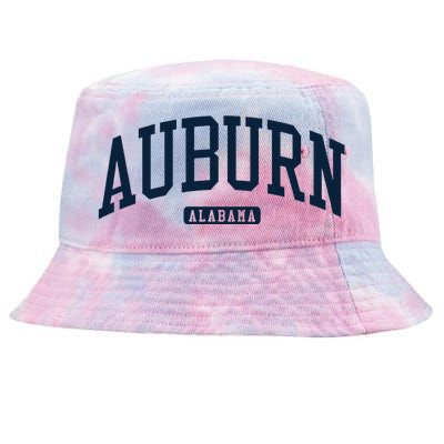 Auburn Alabama AL College University Style Navy Tie-Dyed Bucket Hat