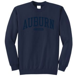 Auburn Alabama AL College University Style Navy Tall Sweatshirt