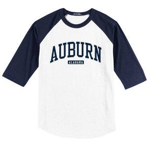 Auburn Alabama AL College University Style Navy Baseball Sleeve Shirt