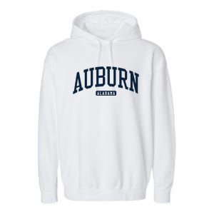 Auburn Alabama AL College University Style Navy Garment-Dyed Fleece Hoodie