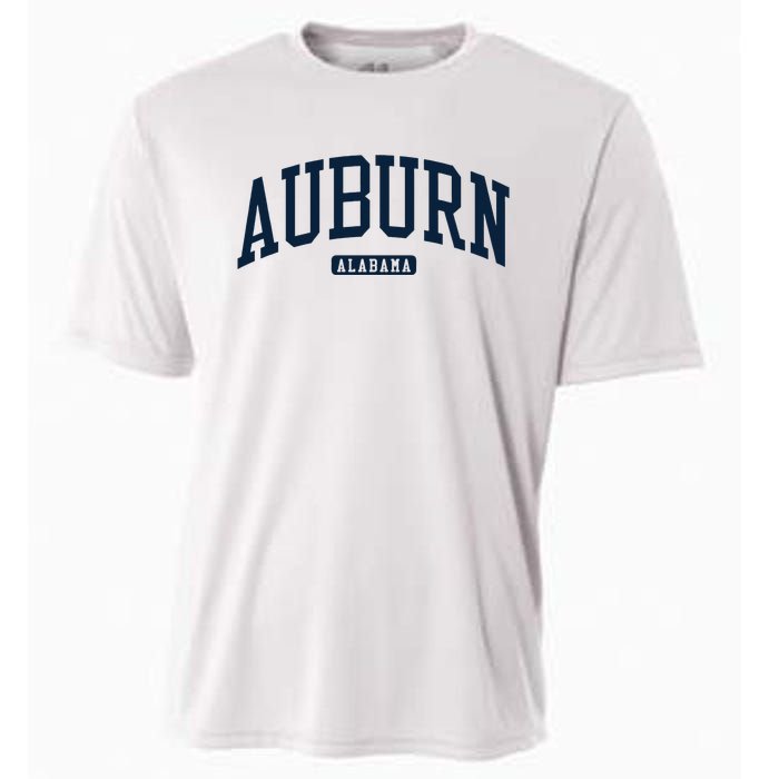 Auburn Alabama AL College University Style Navy Cooling Performance Crew T-Shirt