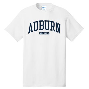 Auburn Alabama AL College University Style Navy Tall T-Shirt