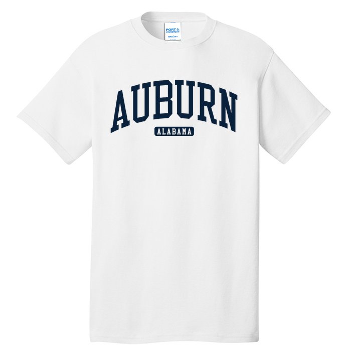 Auburn Alabama AL College University Style Navy Tall T-Shirt