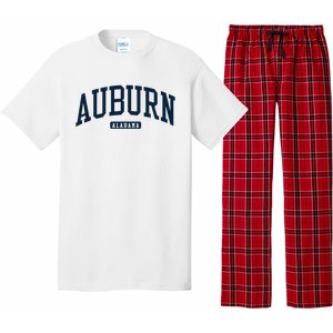 Auburn Alabama AL College University Style Navy Pajama Set