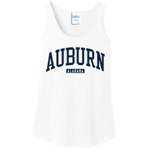 Auburn Alabama AL College University Style Navy Ladies Essential Tank