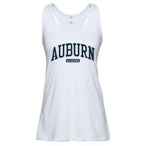 Auburn Alabama AL College University Style Navy Ladies Essential Flowy Tank