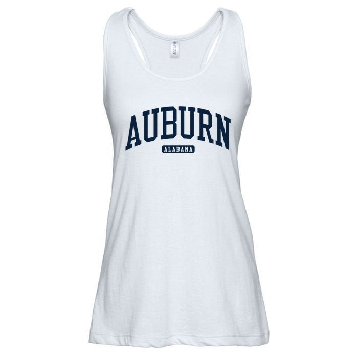 Auburn Alabama AL College University Style Navy Ladies Essential Flowy Tank