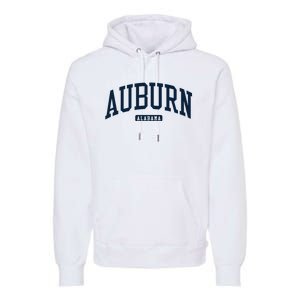 Auburn Alabama AL College University Style Navy Premium Hoodie