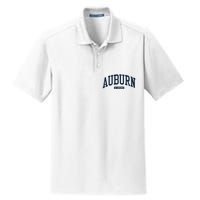 Auburn Alabama AL College University Style Navy Dry Zone Grid Polo