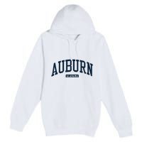 Auburn Alabama AL College University Style Navy Premium Pullover Hoodie