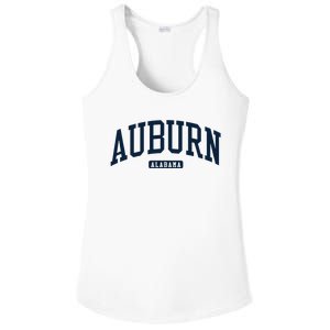 Auburn Alabama AL College University Style Navy Ladies PosiCharge Competitor Racerback Tank