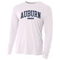 Auburn Alabama AL College University Style Navy Cooling Performance Long Sleeve Crew