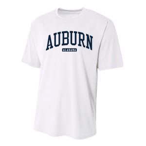 Auburn Alabama AL College University Style Navy Performance Sprint T-Shirt