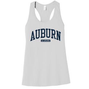 Auburn Alabama AL College University Style Navy Women's Racerback Tank