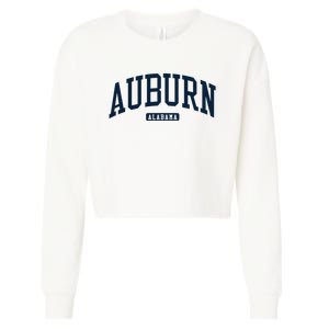 Auburn Alabama AL College University Style Navy Cropped Pullover Crew