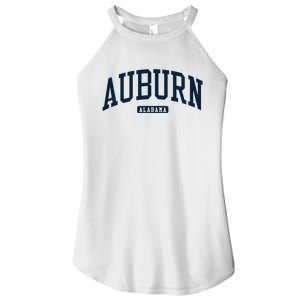 Auburn Alabama AL College University Style Navy Women's Perfect Tri Rocker Tank