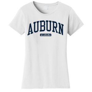 Auburn Alabama AL College University Style Navy Women's T-Shirt