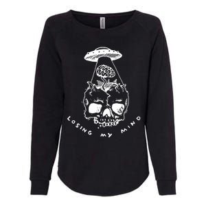 Alien Abduction Womens California Wash Sweatshirt