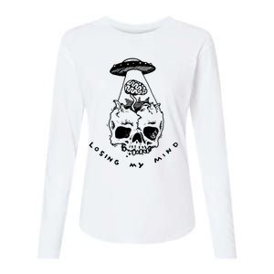 Alien Abduction Womens Cotton Relaxed Long Sleeve T-Shirt